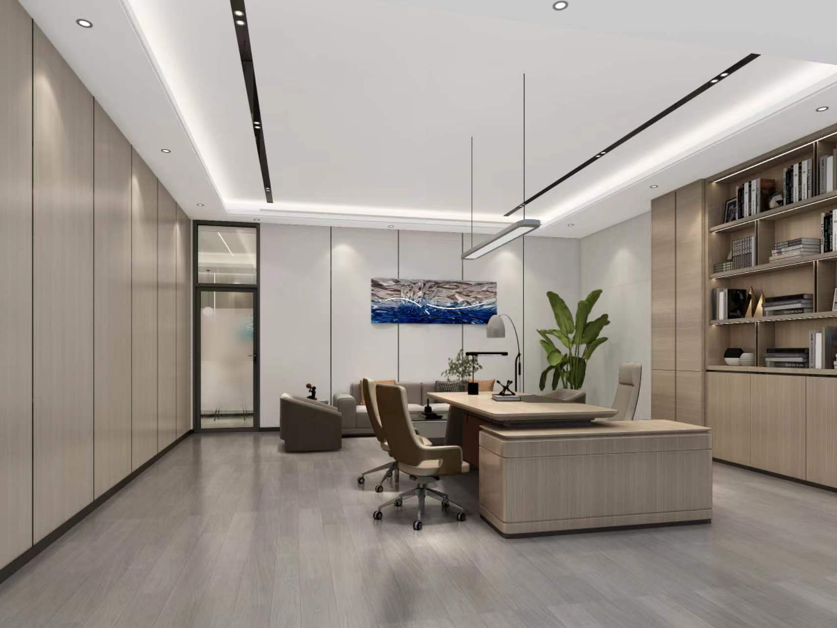 總經理辦公室效果圖